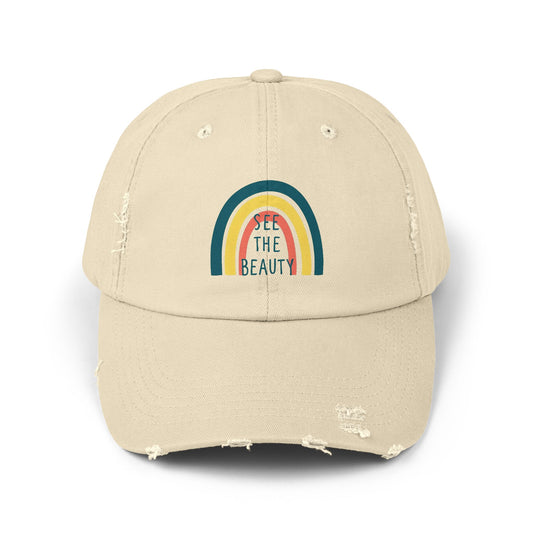 See The Beauty Distressed Cap