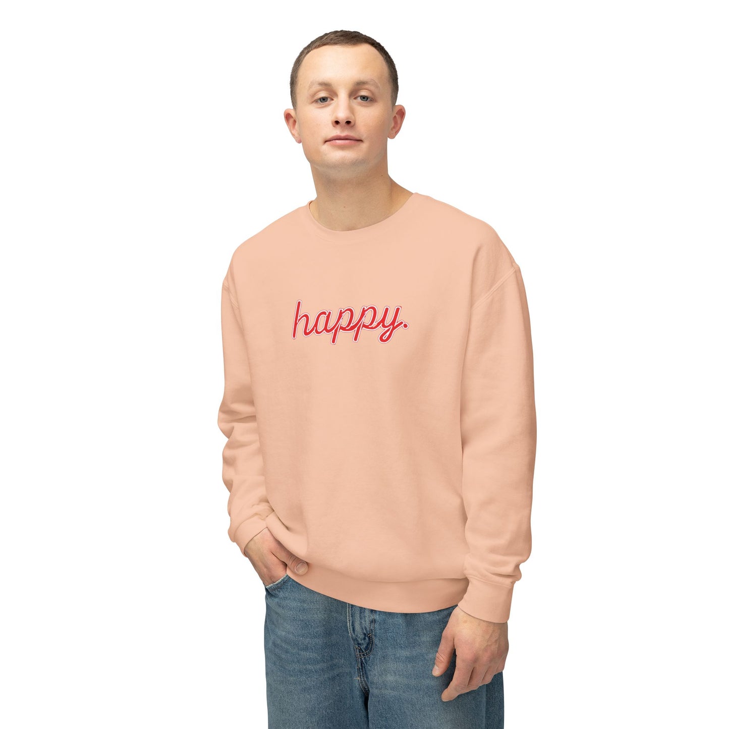 Happy Unisex Crewneck Sweatshirt