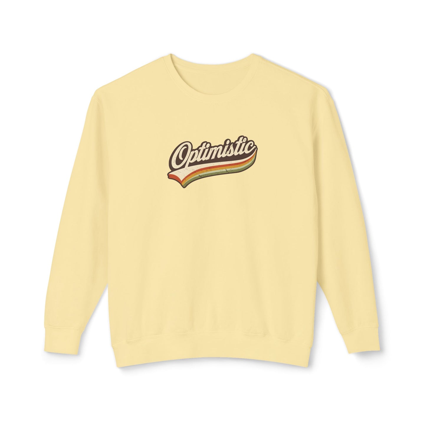 Optimistic  Unisex Lightweight Crewneck Sweatshirt
