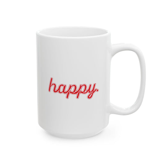 Happy Mug, 15oz