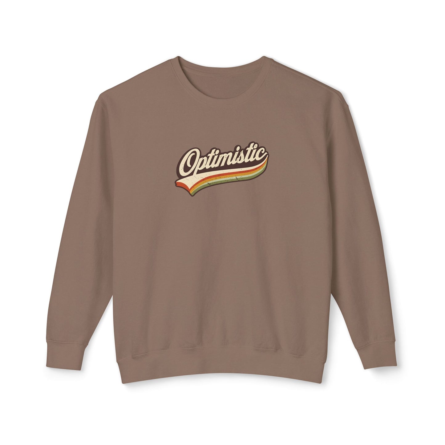 Optimistic  Unisex Lightweight Crewneck Sweatshirt