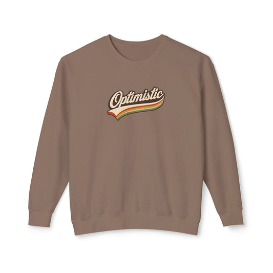 Optimistic  Unisex Lightweight Crewneck Sweatshirt