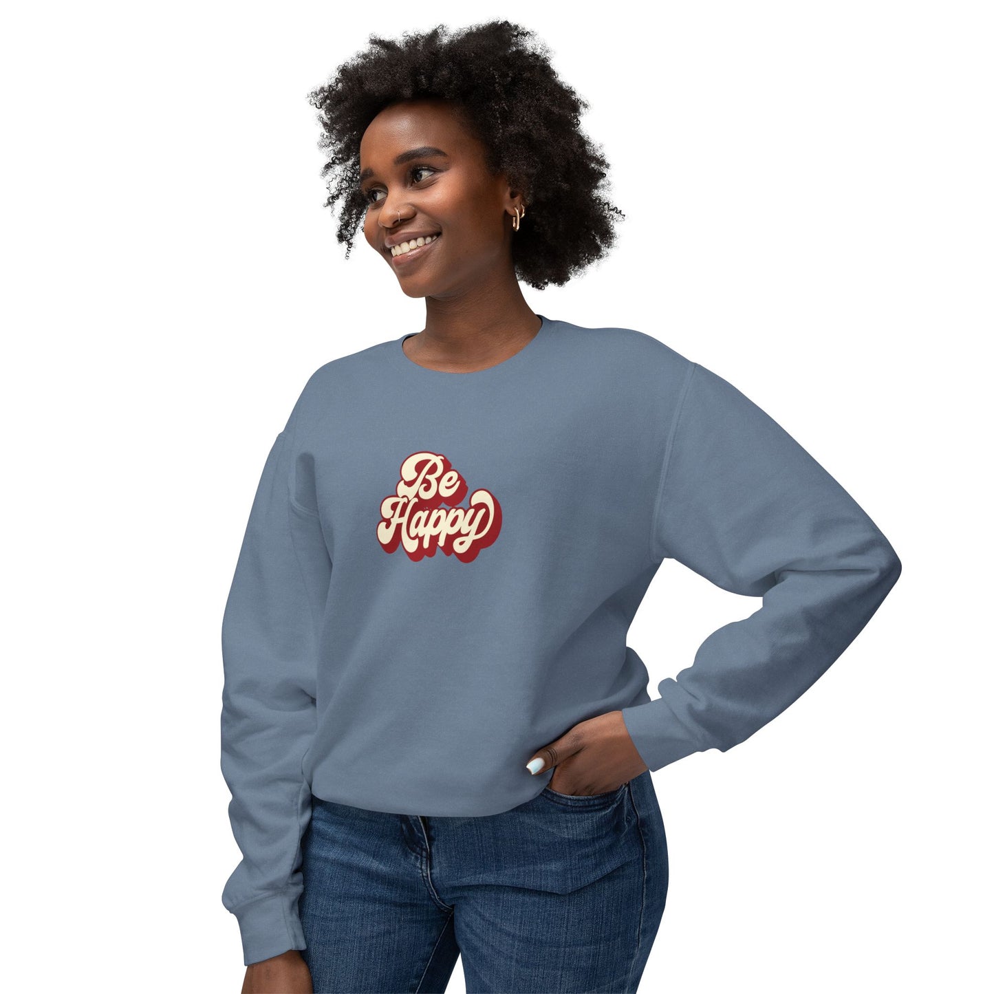 Be Happy Unisex Crewneck Sweatshirt
