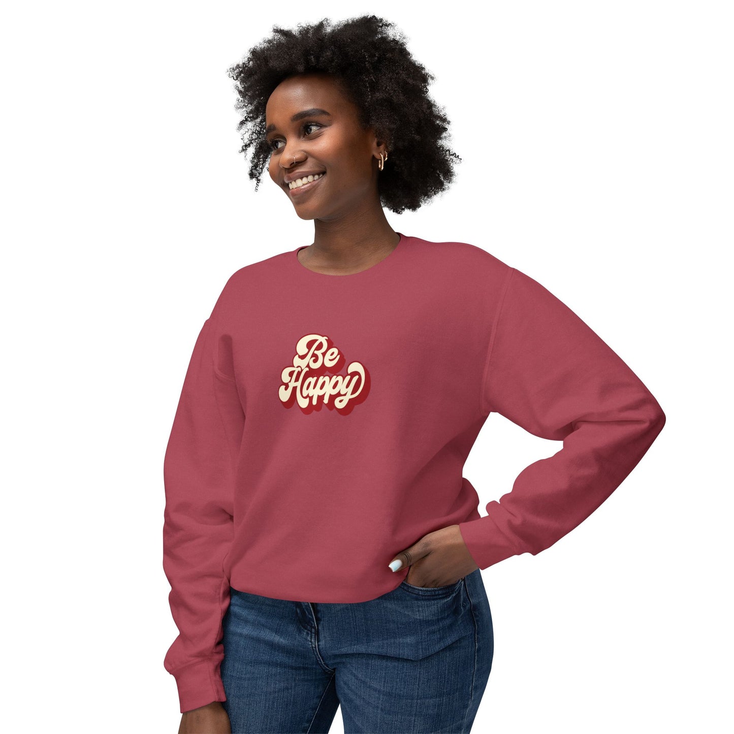 Be Happy Unisex Crewneck Sweatshirt