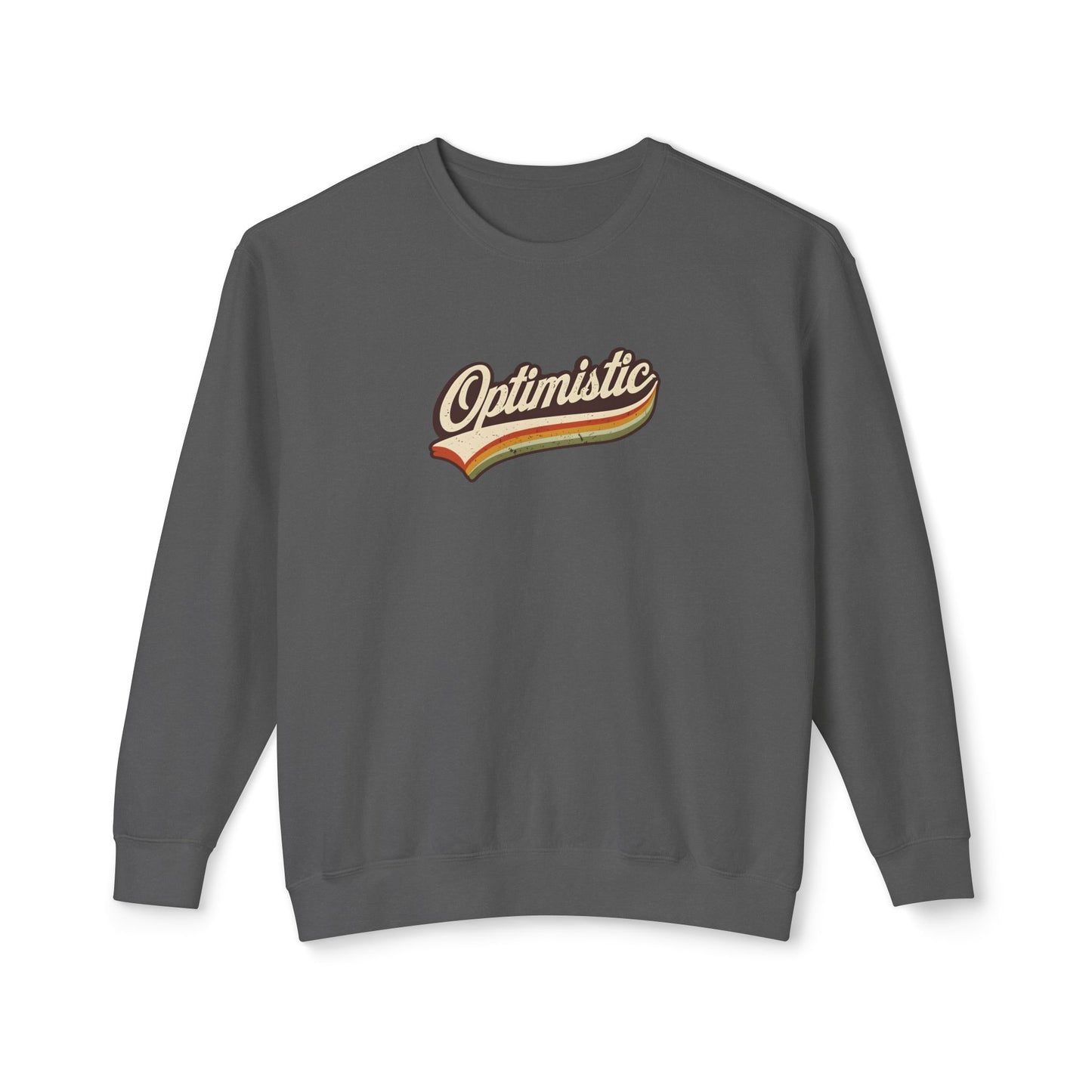Optimistic  Unisex Lightweight Crewneck Sweatshirt
