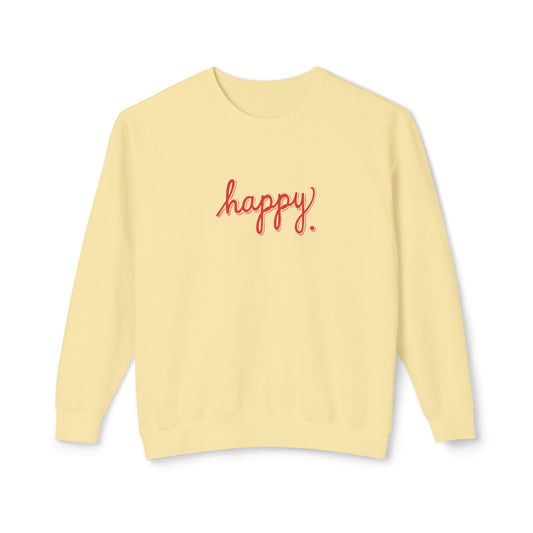 Happy Unisex Crewneck Sweatshirt