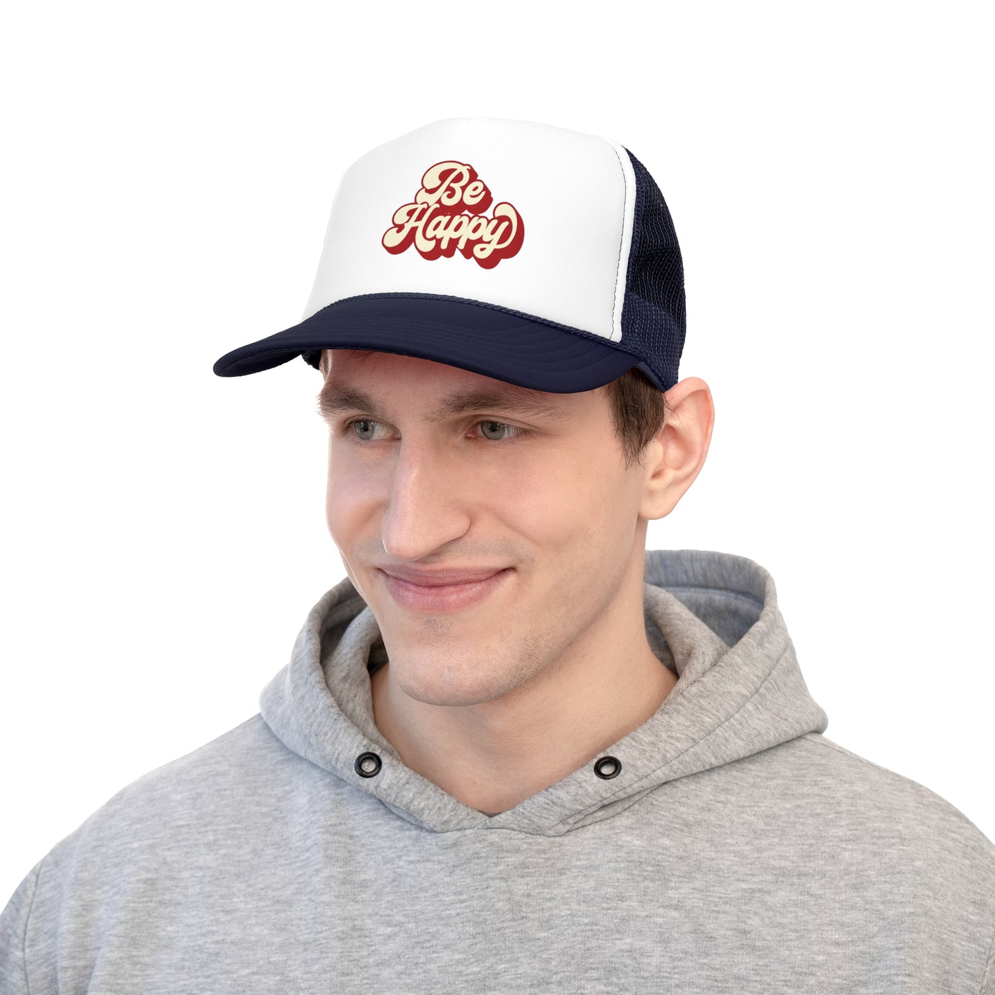 Be Happy Trucker Caps