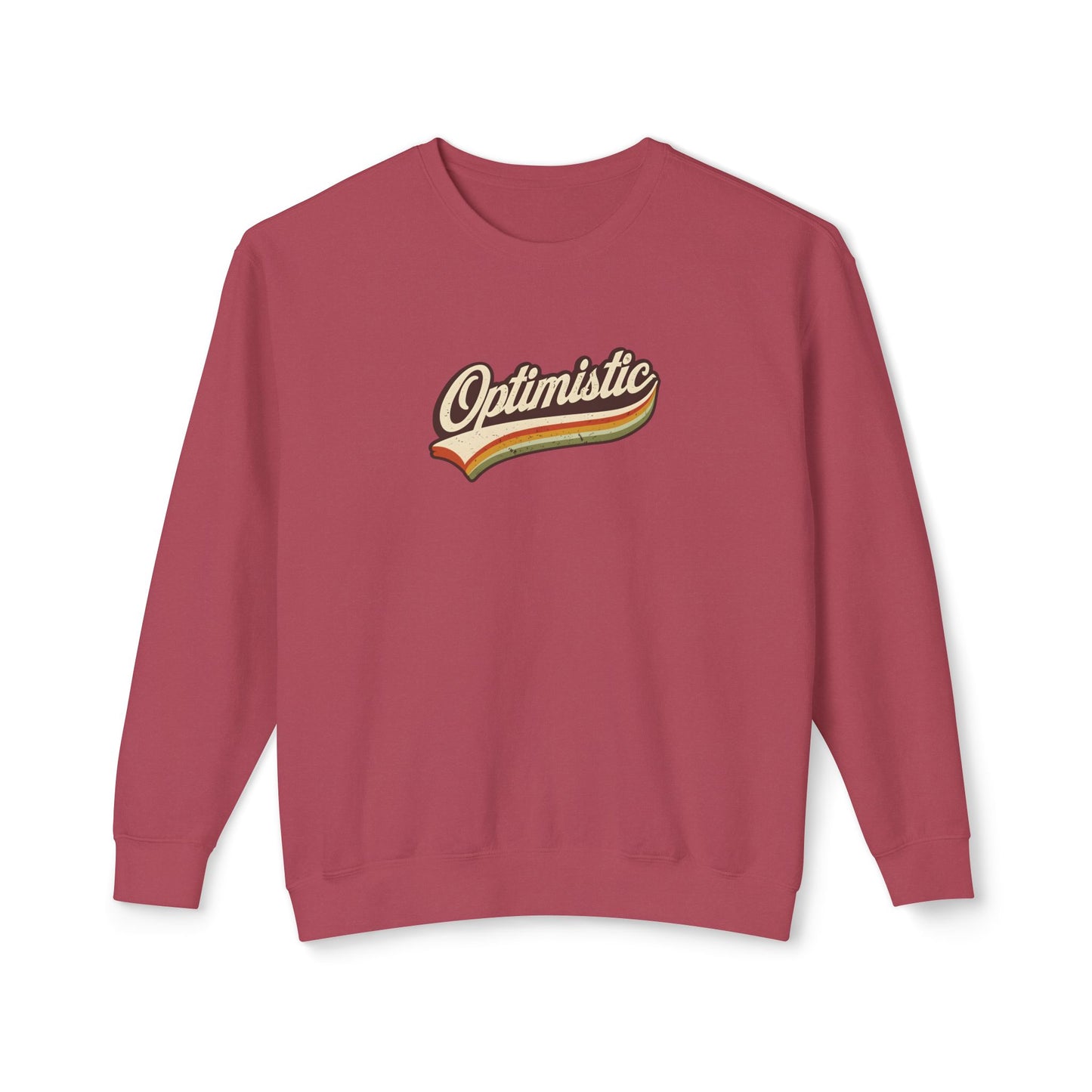 Optimistic  Unisex Lightweight Crewneck Sweatshirt